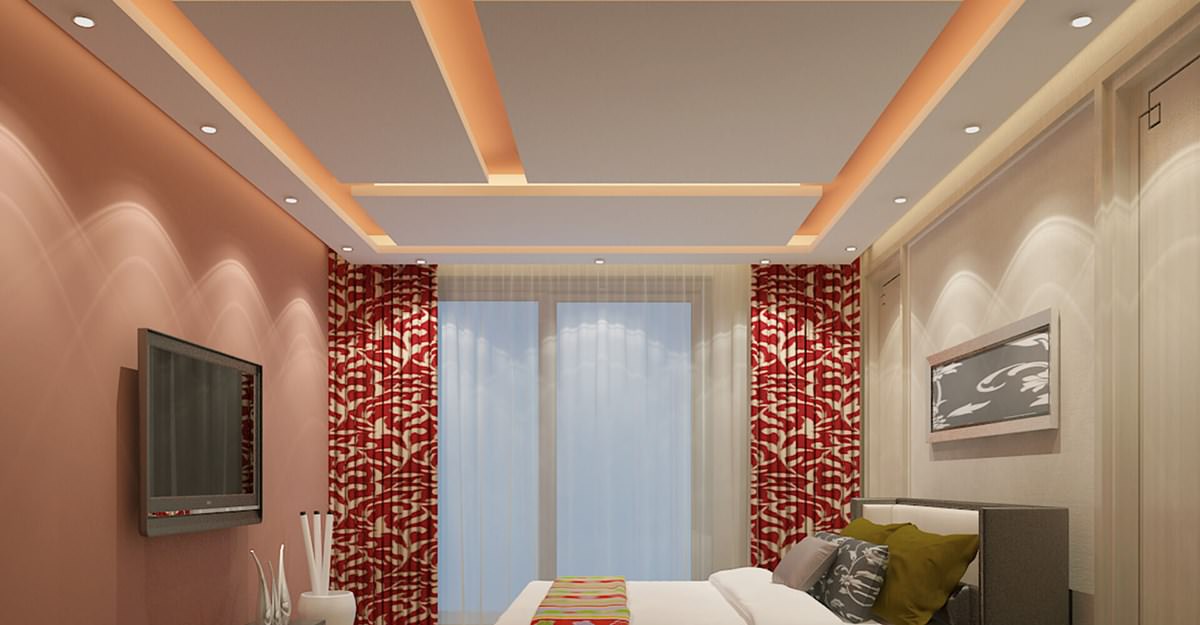 Faux plafond design chambre parent Cobec Tunisie