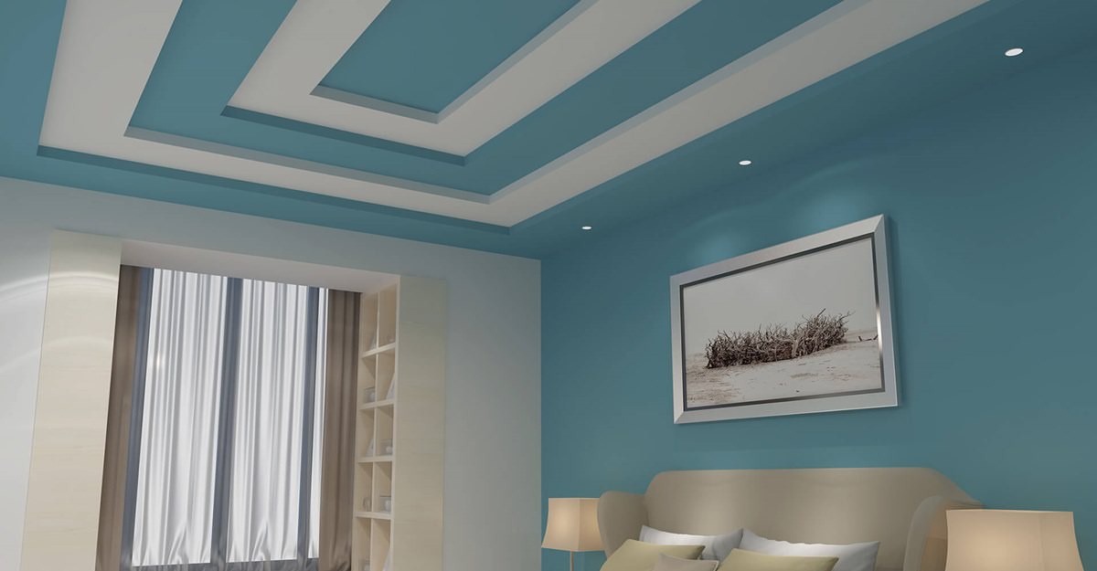 Faux plafond design chambre parent Cobec Tunisie