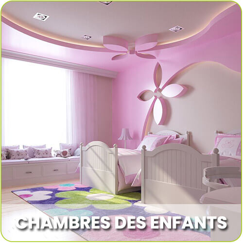 Aménagement décoration plafond chambre enfant Tunisie